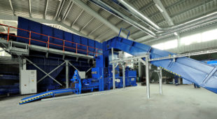 Sorting plant for municipal solid waste