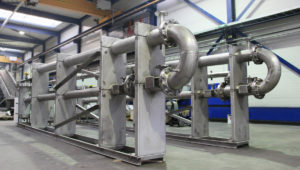 heat exchanger with gas drying